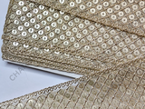 Gold Sequins Lace Border